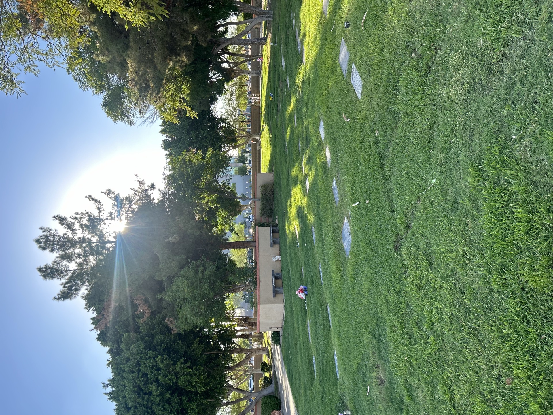 Maintained grounds at Arrowhead Memorial Gardens